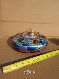 Vintage 1960's Space Explorer Ship X-7 Flying Saucer Japan Battery Operated Toy