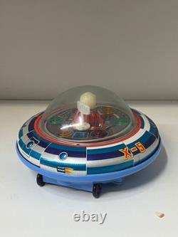 Vintage 1960's Space Ship X-5 Toy By Masudaya Japan Battery Op Minty condition
