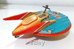 Vintage 1960's x-326 Tinplate Space Ship Rocket Japan TM Toys