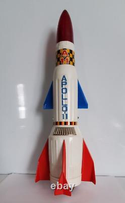 Vintage 1960s APOLLO 11 14 Battery Operated Space Rocket / Nomura Japan (KR)