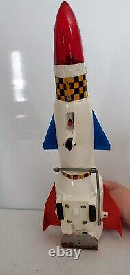 Vintage 1960s APOLLO 11 14 Battery Operated Space Rocket / Nomura Japan (KR)