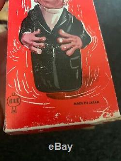 Vintage 1960s BLOOD MONSTER Wind Up Frankenstein Herman Munsters Japan Rare Box