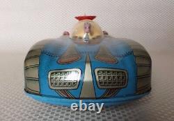 Vintage 1960s Battery Op Tin Toy Space Car Interkozmosz/interkosmos Hungary