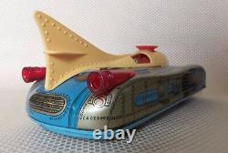 Vintage 1960s Battery Op Tin Toy Space Car Interkozmosz/interkosmos Hungary