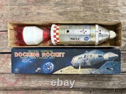 Vintage 1960s Battery-op Daiya Japan NASA Docking Rocket Space Toy in Box