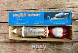 Vintage 1960s Battery-op Daiya Japan NASA Docking Rocket Space Toy in Box