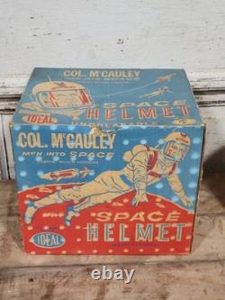 Vintage 1960s Col. McCauley Space Astronaut Helmet Ideal Toy Original Box USA