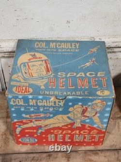 Vintage 1960s Col. McCauley Space Astronaut Helmet Ideal Toy Original Box USA