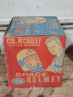 Vintage 1960s Col. McCauley Space Astronaut Helmet Ideal Toy Original Box USA