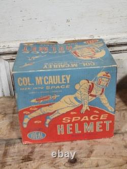 Vintage 1960s Col. McCauley Space Astronaut Helmet Ideal Toy Original Box USA
