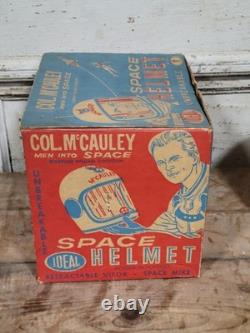 Vintage 1960s Col. McCauley Space Astronaut Helmet Ideal Toy Original Box USA