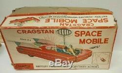 Vintage 1960s Cragstan Space Mobile Lunar Patrol Tin Litho Toy #72840 Japan