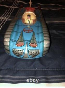 Vintage 1960s Interkozmosz Hungarian Litho Tin Battery Space Car Rocket Ship