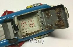 Vintage 1960s Japan Nomura Toys Space Fighter Super Jet V-7 Battery Tinplate