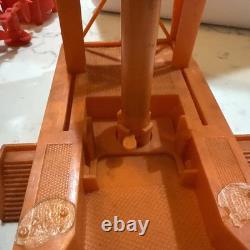 Vintage 1960s Marx Moon Base Rocket Launcher And Gantry Complete And Working