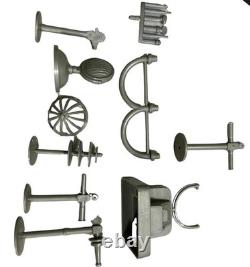 Vintage 1960s Marx Space Playset Parts Lot Rockets Supply Tower Cape K Accs