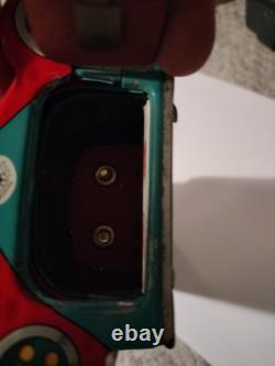 Vintage 1960s Modern Toys Tin Litho Moon Rocket read- not working