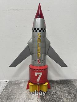 Vintage 1960s Space Rocket Solar-X 7 Tin Battery Powered Toy Japan Working