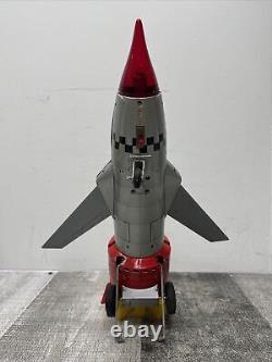 Vintage 1960s Space Rocket Solar-X 7 Tin Battery Powered Toy Japan Working