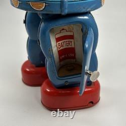 Vintage 1962 Nomura Rosko Battery Operated Astronaut Tin Toy Made in Japan
