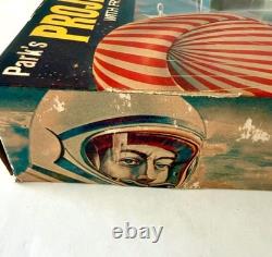 Vintage 1962 PARK'S PROJECT MERCURY Water Rocket # 510 w Friendship Capsule NMIB