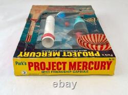 Vintage 1962 PARK'S PROJECT MERCURY Water Rocket # 510 w Friendship Capsule NMIB