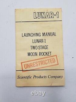 Vintage 1963 Lunar-1 Two Stage Moon Rocket By Scientific Products Co, No 205