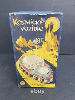 Vintage 1965 KOSMICKE VOZIDLO Tin Liho Batt. Operated Space Toy In box RARE