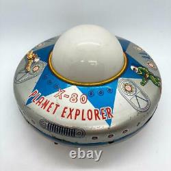 Vintage 1965 Spaceship X-80 Planet Explorer Litho Tin Toy Masudaya Modern Toys