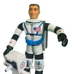 Vintage 1966 Major Matt Mason Figure Bundle with Space Sled, Helmet, Prop Jet