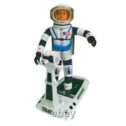 Vintage 1966 Major Matt Mason Figure Bundle with Space Sled, Helmet, Prop Jet
