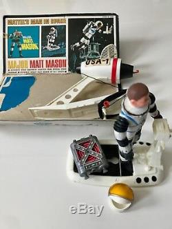 Vintage 1966 Major Matt Mason Mattel's Man In Space with card back