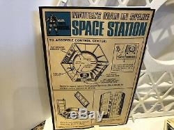 Vintage 1966 Mattel Major Matt Mason Space Station complete with box