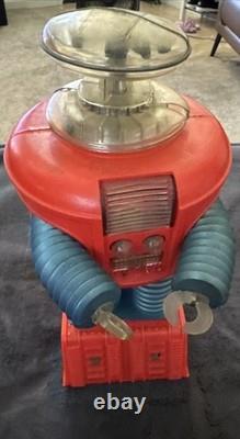 Vintage 1966 REMCO Lost in Space Robot ORANGE and Blue NOT -WORKING