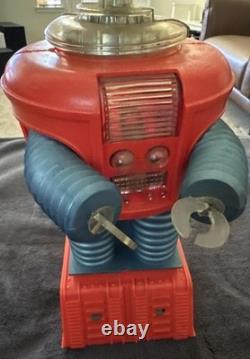 Vintage 1966 REMCO Lost in Space Robot ORANGE and Blue NOT -WORKING