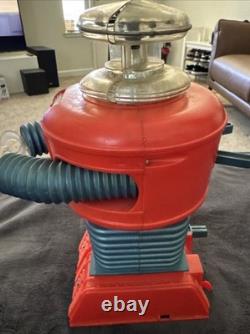 Vintage 1966 REMCO Lost in Space Robot ORANGE and Blue NOT -WORKING