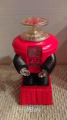 Vintage 1966 Remco Lost In Space Robot With Original Box Red/Black Version