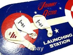 Vintage 1967 Johnny Astro Controlled Space Flight Center withBox Inserts Works EX