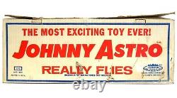 Vintage 1967 Johnny Astro Controlled Space Flight Center withBox Inserts Works EX