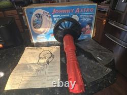 Vintage 1967 Johnny Astro Portable Controlled Space Flight Explorer withBox Works