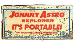 Vintage 1967 Johnny Astro Portable Controlled Space Flight Explorer withBox Works