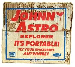 Vintage 1967 Johnny Astro Portable Controlled Space Flight Explorer withBox Works