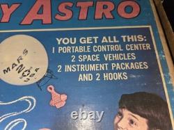 Vintage 1967 Johnny Astro Portable Controlled Space Flight Explorer withBox Works