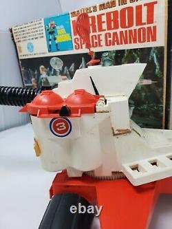 Vintage 1967 Major Matt Mason Firebolt Space Cannon With Box And Instructions