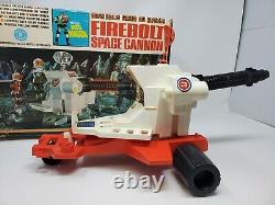 Vintage 1967 Major Matt Mason Firebolt Space Cannon With Box And Instructions