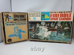 Vintage 1967 Major Matt Mason Firebolt Space Cannon With Box And Instructions