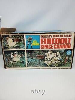 Vintage 1967 Major Matt Mason Firebolt Space Cannon With Box And Instructions