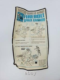 Vintage 1967 Major Matt Mason Firebolt Space Cannon With Box And Instructions