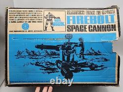 Vintage 1967 Mattel's Man in Space Firebolt Cannon & Box ONLY Major Matt Mason