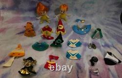 Vintage 1967 Swedlin Gund Mini-Martian Bonnie And Marti Space Age Alien wOutfits